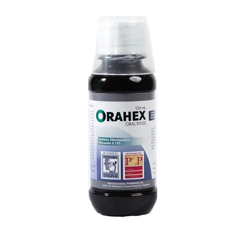 ORAHEX, ORAHEX ORAL RINSE REG 120ML .